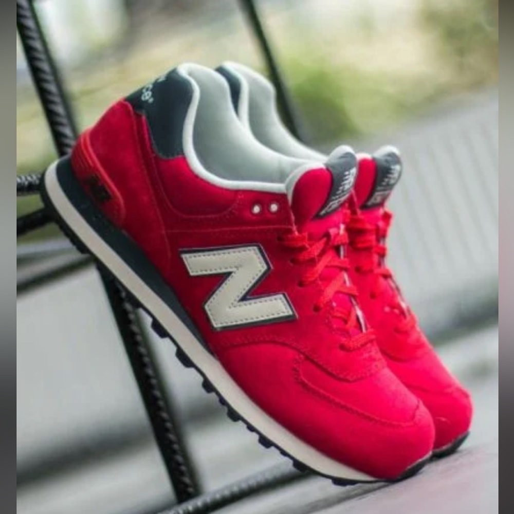 New Balance 574 US9/EU42,5 vintage, canvas, red/white/navy - Picture 10 of 10